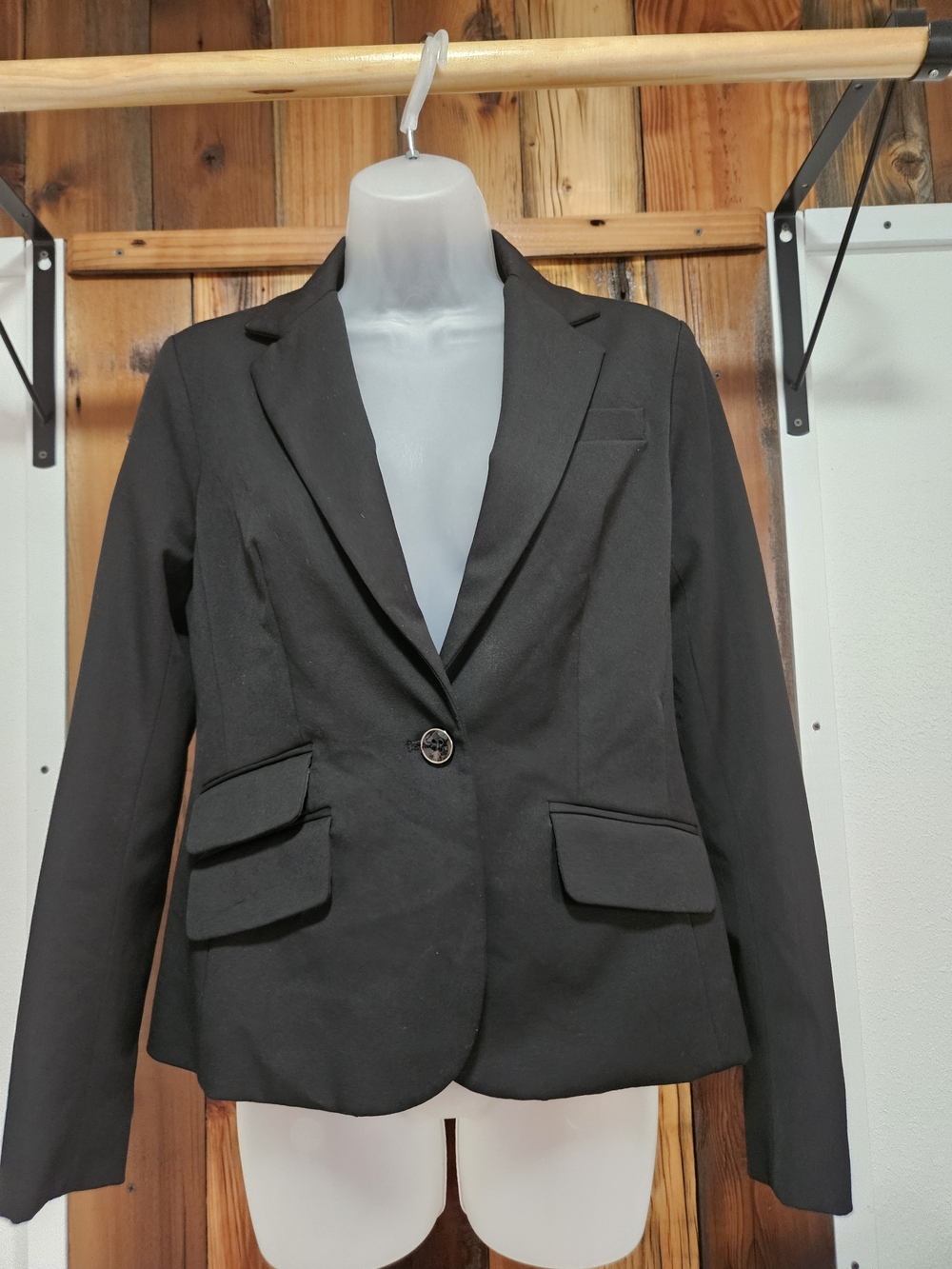 New York & Company Black Single-Button Women's Blazer